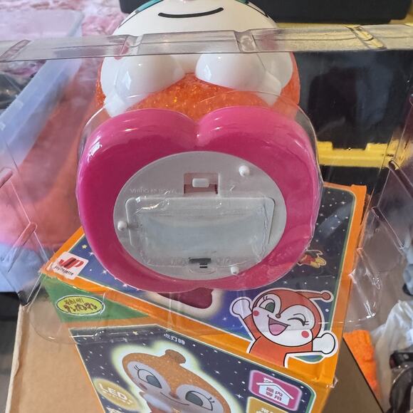 Anpanman Dokin-chan Lighting Doll 2 LED Figure JoyPalette Japan 19cm New Boxed - Picture 8 of 12